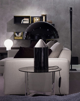 The Molteni Store is lighting up by Oluce