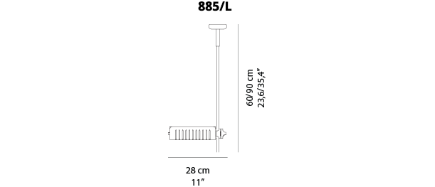 Colombo 885/L - design Joe Colombo