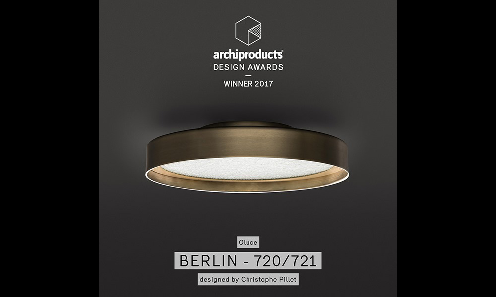 The Berlin is awarded top place in the 2017 Archiproducts Design Awards lighting category