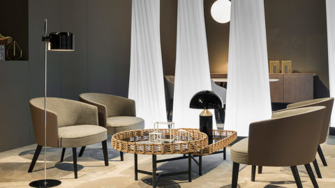 Oluce lamps light up the Salone del Mobile and the Fuorisalone