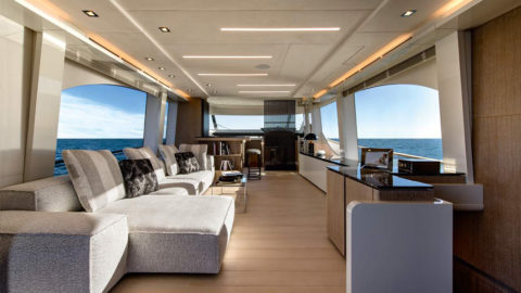 Oluce to feature in the new MCY 70 Vision by Monte Carlo Yachts