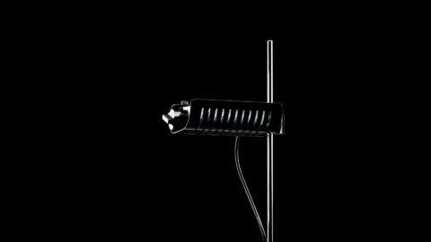 Colombo con sistema led, disponibile in finitura nero e bronzo anodic