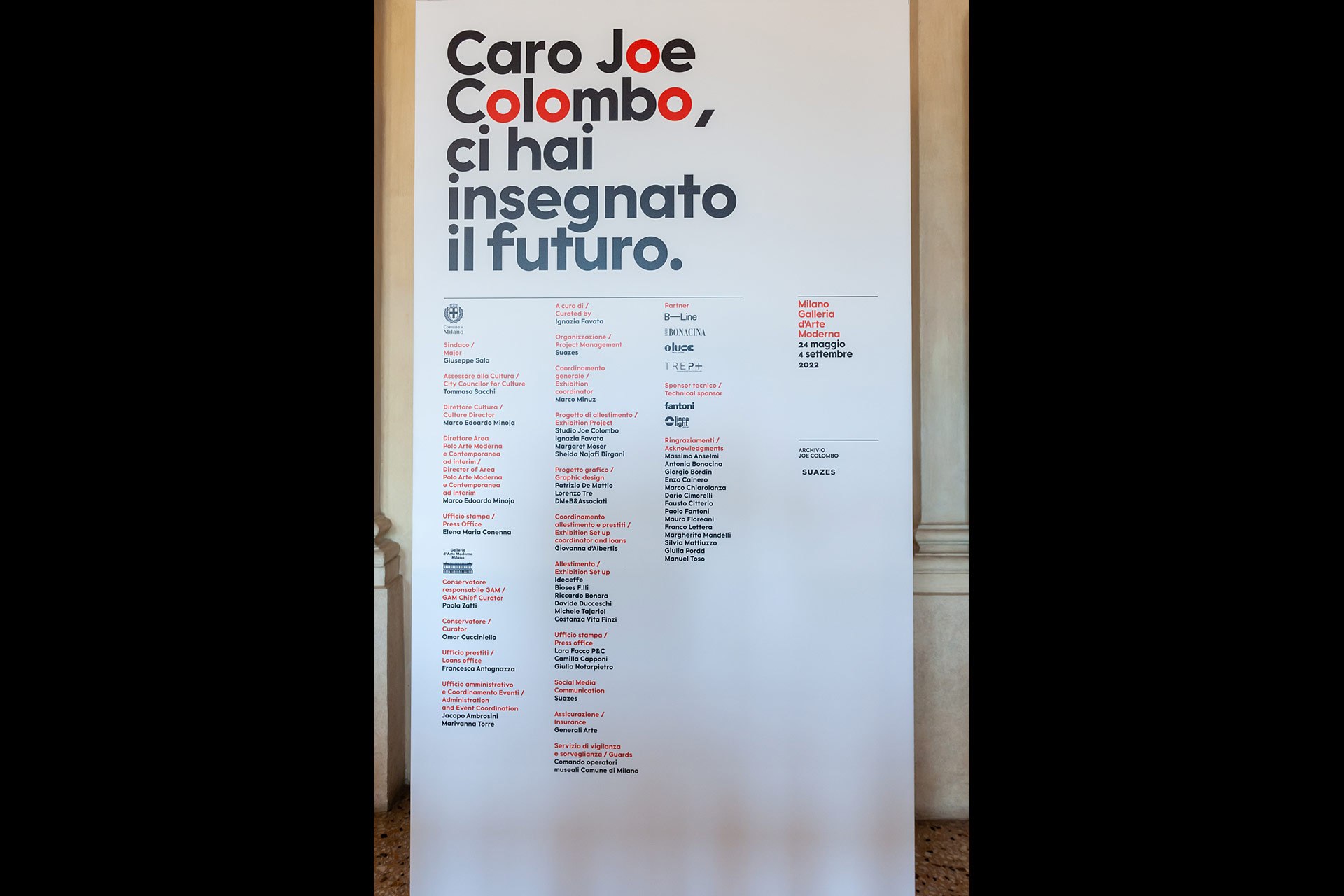 Oluce tra i partner della mostra evento dedicata a Joe Colombo al GAM di Milano